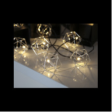 Ghirlanda luminoasa cu decoratiuni metalice, LED 10x0.21W, 2250mm, EDGE 456-22 Eglo