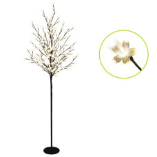 Pom luminos cu LED floare Cires 150cm 230v alb cald CBT 200