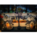 Copac cu lilieci Halloween cu LED, 3 x AA HTT 40