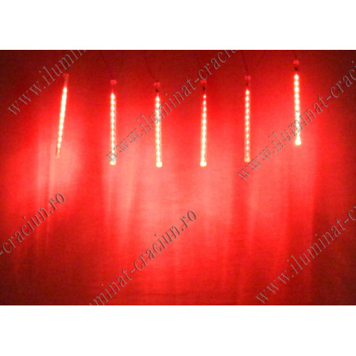 Instalatie turture tub LED Rosu set 6 150x20cm